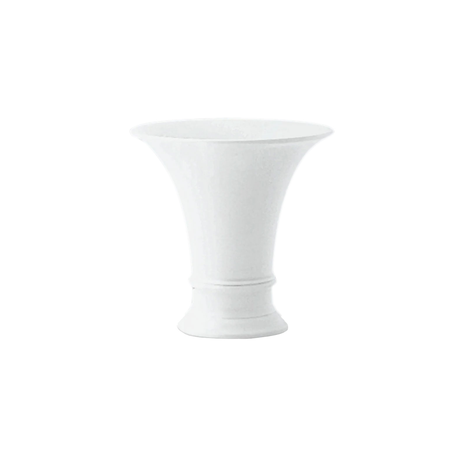 KPM -  Berlin Vase Trompetenform 4 klein , 14cm weiß