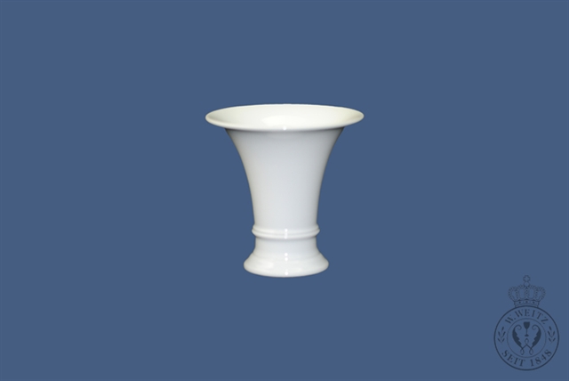 KPM -  Berlin Vase Trompetenform 14cm weiß