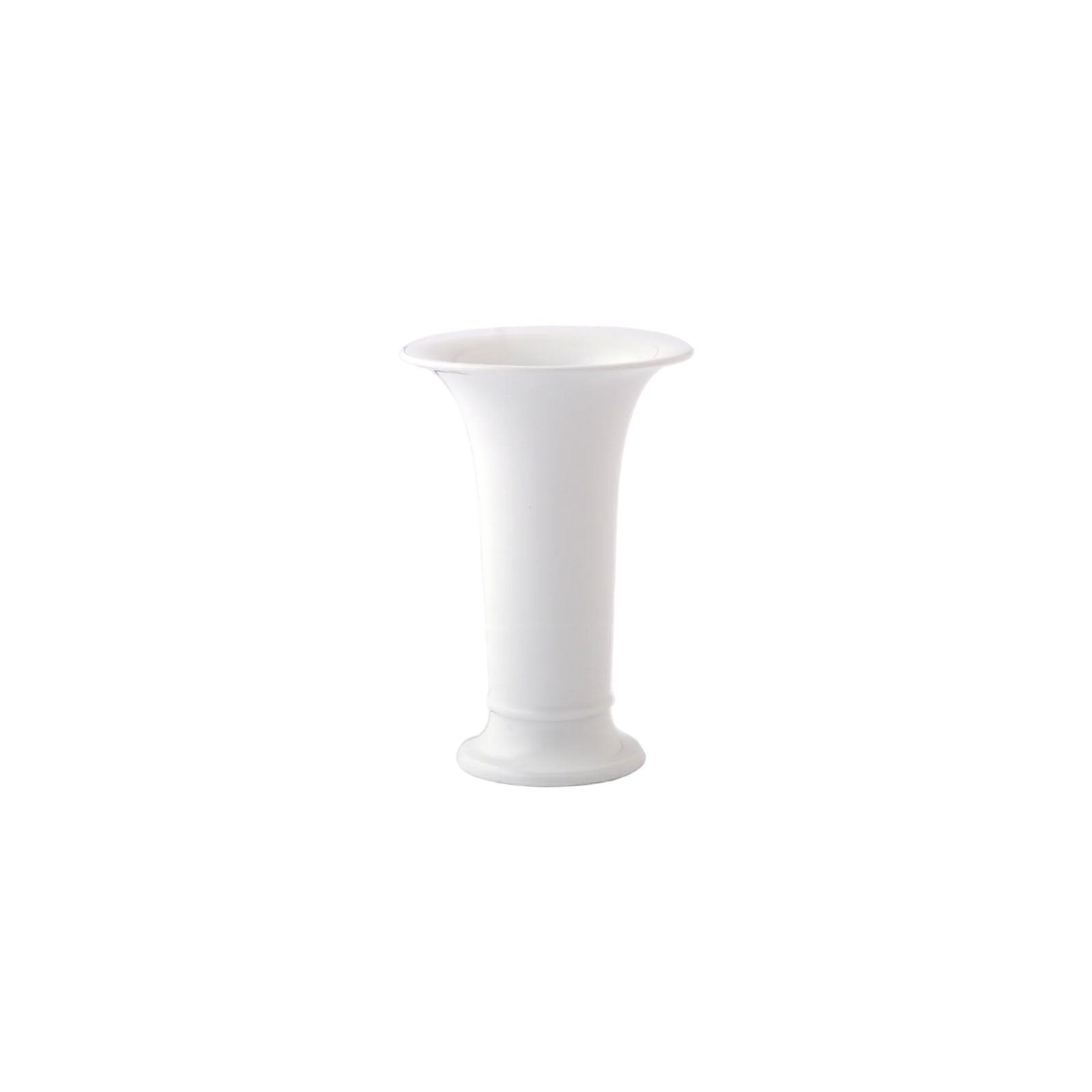 KPM -  Berlin Vase Trompetenform 0 , 13cm weiß