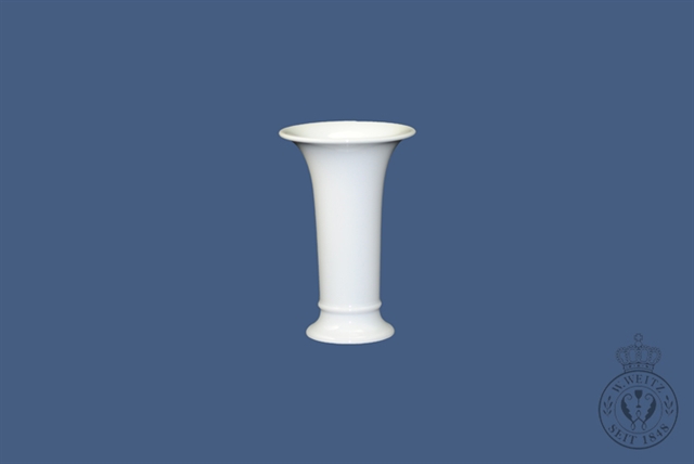 KPM -  Berlin Vase Trompetenform 15cm weiß
