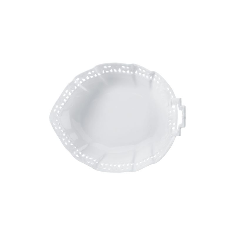 KPM Berlin Kurland Set Di 2 Ciotole Per Currywurst In Porcellana Bianca, 19x11 Cm, Fatte A Mano - 3